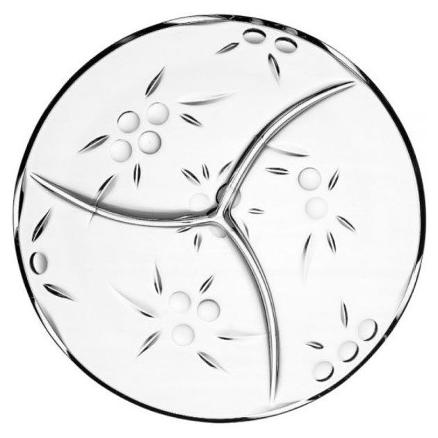 -Блюдо менажниця кругла Pasabahce d270мм Perla 1шт (54268)