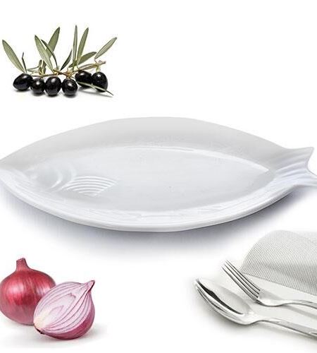 Блюдо сервірувальне порцеляна Рибка 12" 30,5*14*5см (1шт)