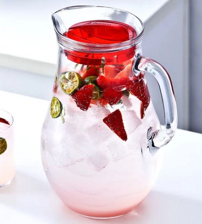 Глек, кувшин з пластмасовою кришкою Pasabahce 1850мл Bistro 1шт (80119)