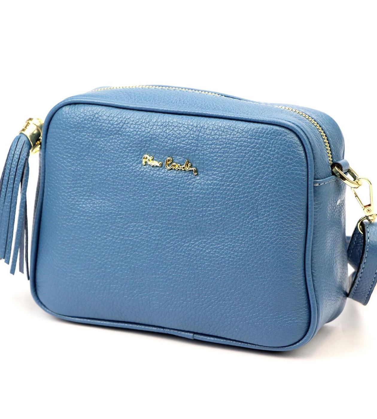  Сумка жіноча Pierre Cardin FRZ 1501 DOLLARO з натуральної шкіри (Джинс)