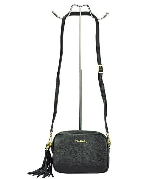  Сумка жіноча Pierre Cardin FRZ 1501 DOLLARO з натуральної шкіри (Чорний)